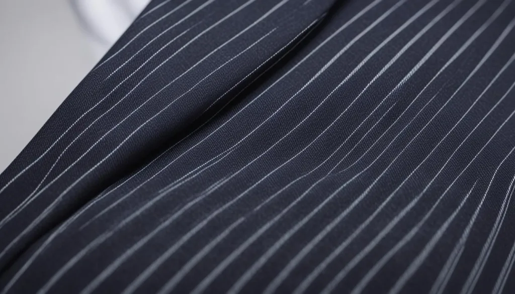 Pinstripe Suit Fabric Care