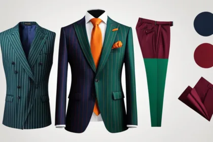 Pinstripe suit color trends