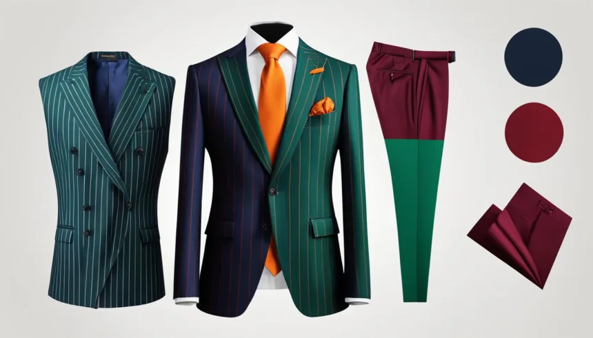 Pinstripe suit color trends