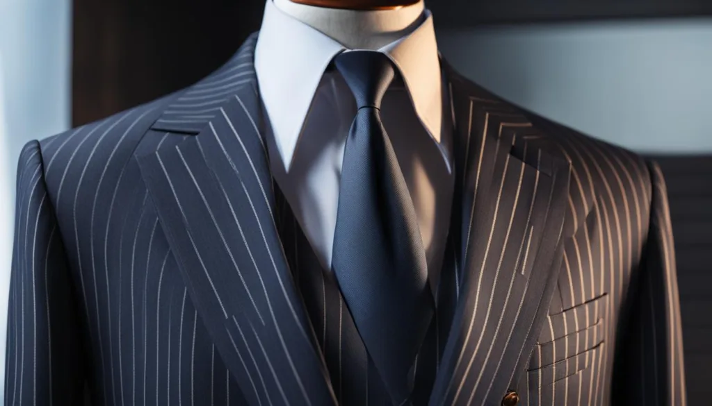 Preserving pinstripe suit quality
