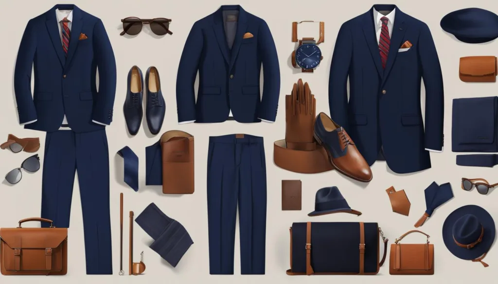 Seasonal Pairings with Navy Business Suits