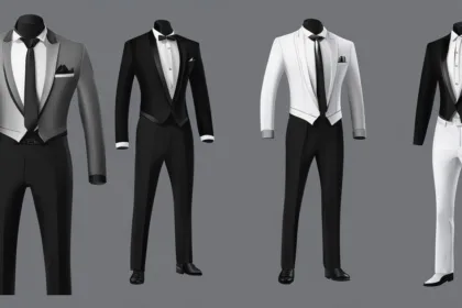 Shawl lapel tuxedo shirt options