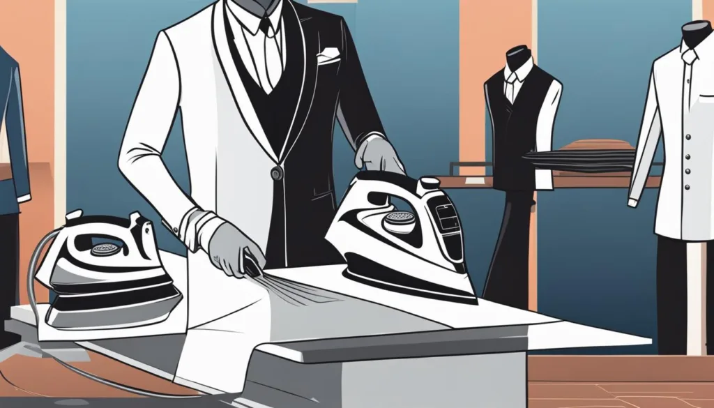 Step-by-step guide to ironing pinstripe suits