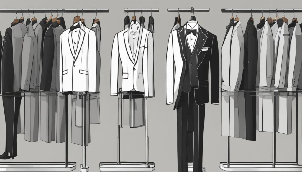 Style Comparison for Tuxedos
