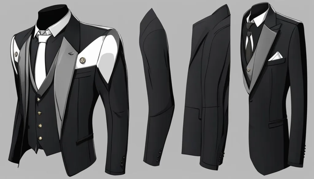 Tailored Black Tie Suit
