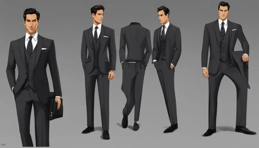 Tailoring and Care for Charcoal 3-Piece Suits