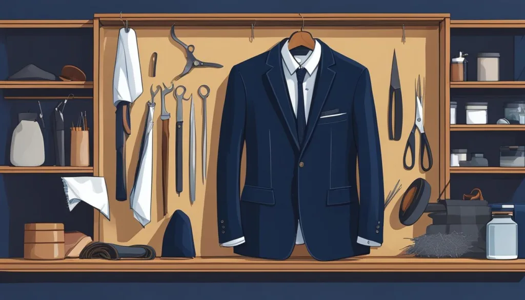 Tailoring services for navy suit maintenance