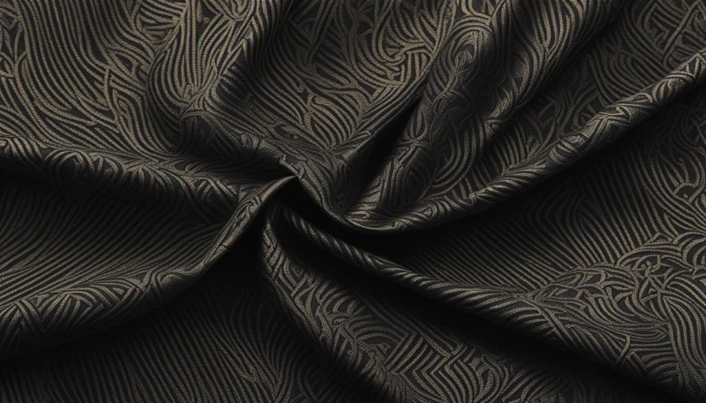 Textile selection for black tie attire