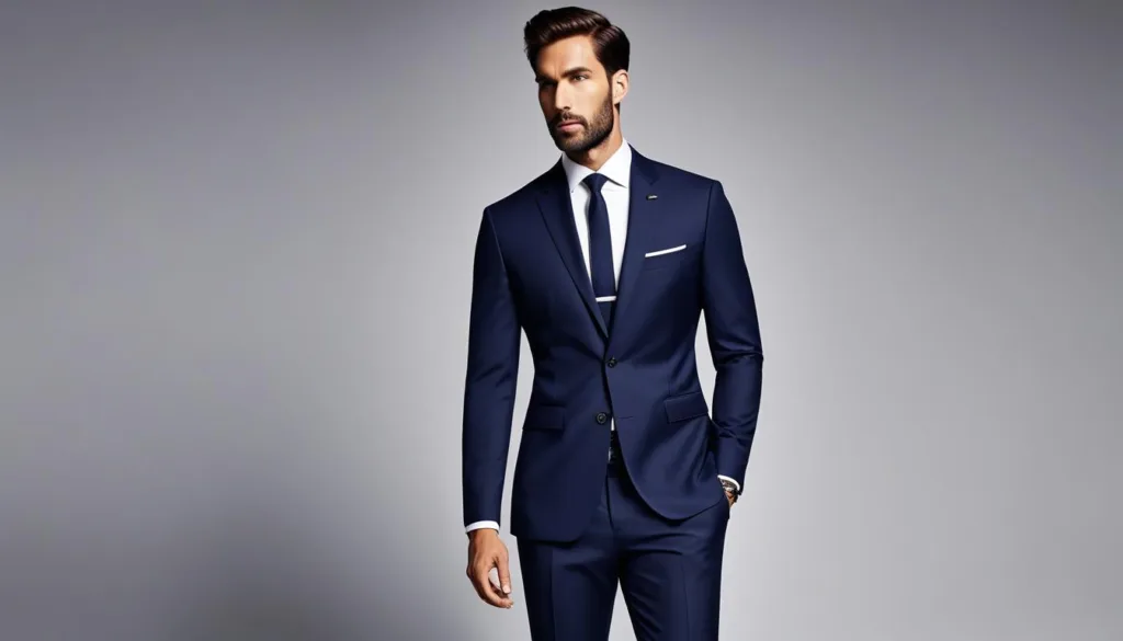 Timeless Navy Business Suit Editorial