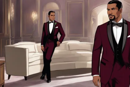 Velvet tuxedo for corporate events