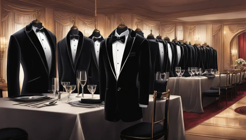 Velvet tuxedo for formal dinners