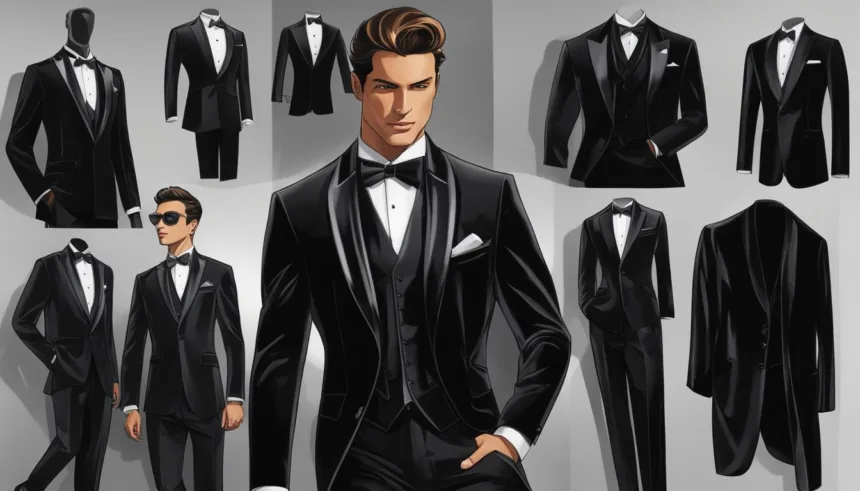Velvet tuxedo for gala events