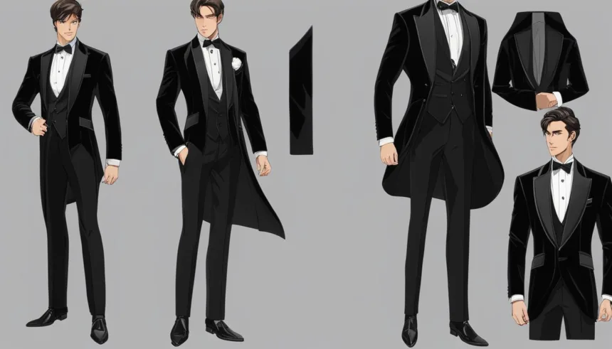 Velvet tuxedo style guides