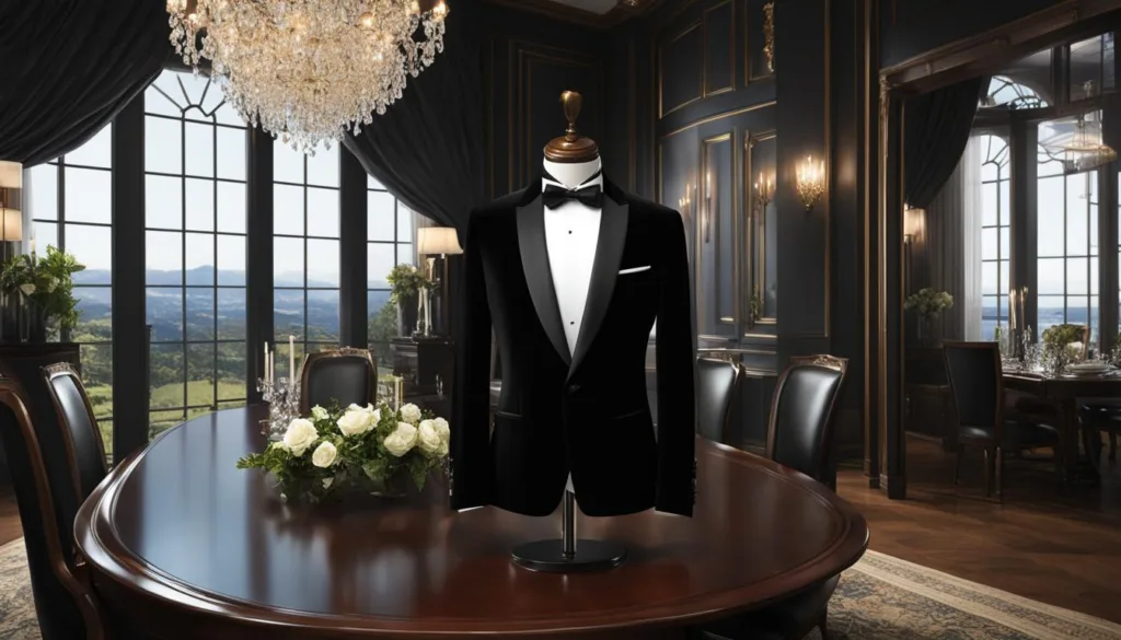 Velvet tuxedo trends for dining