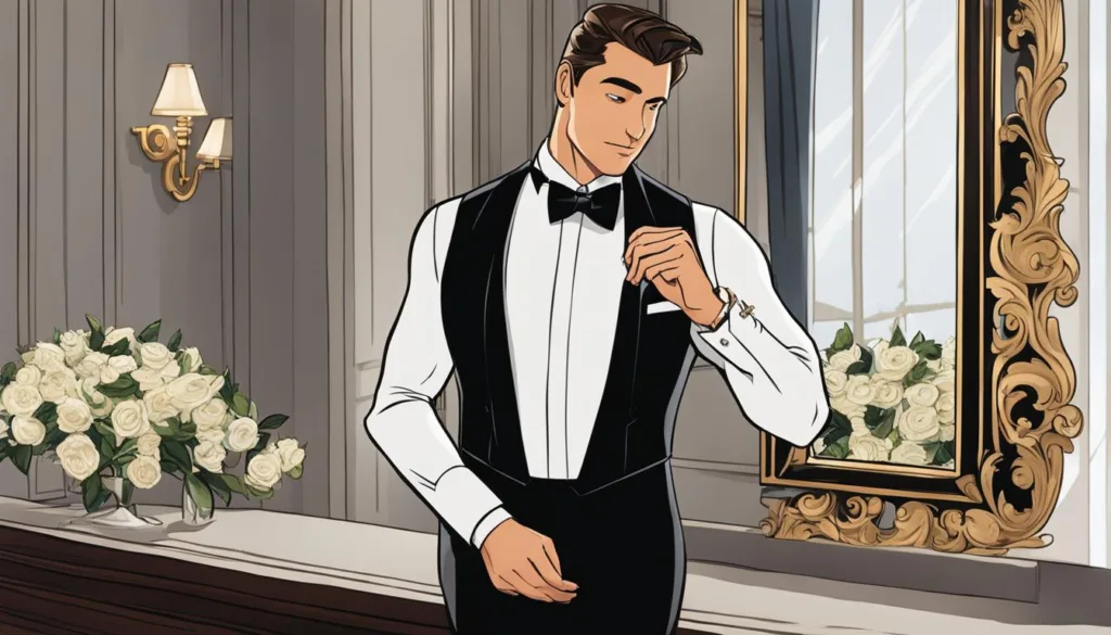 Wedding Day Black Tie Suits for Grooms