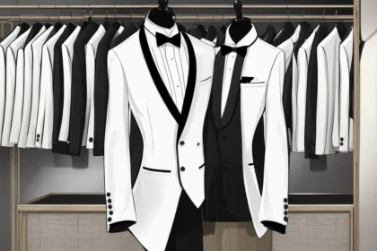 White shawl lapel tuxedo selections