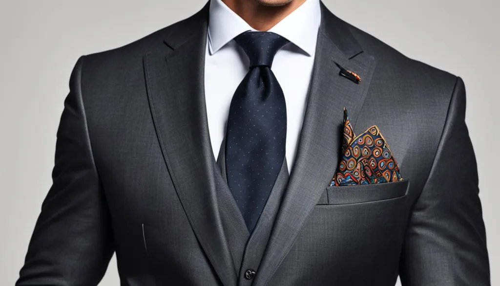 accessorizing charcoal suits for formal meetings