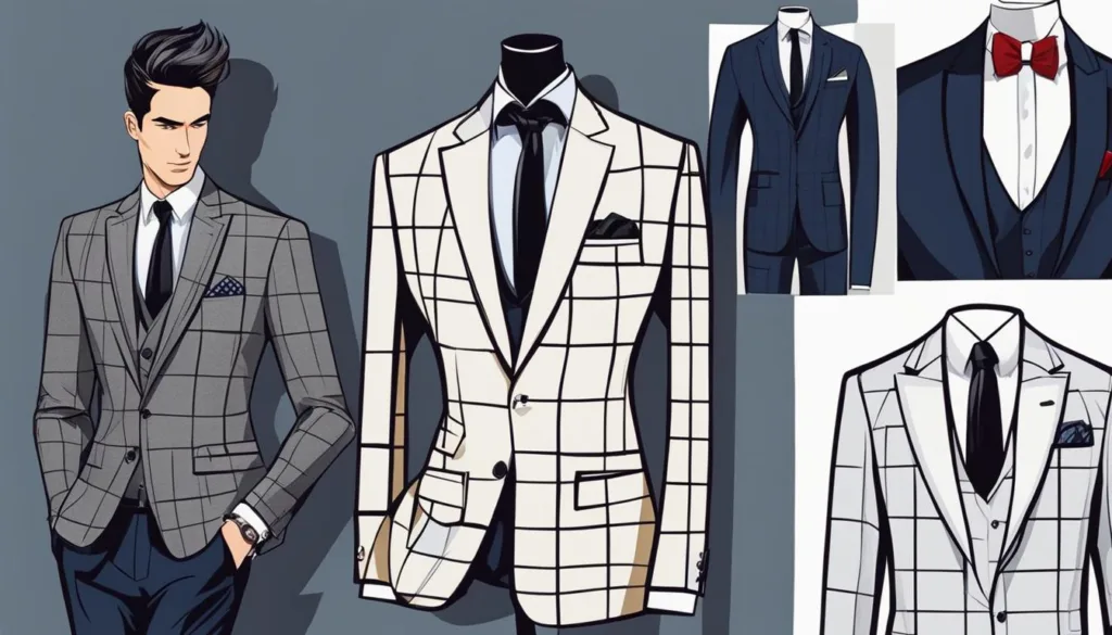 innovating styling options for windowpane suits