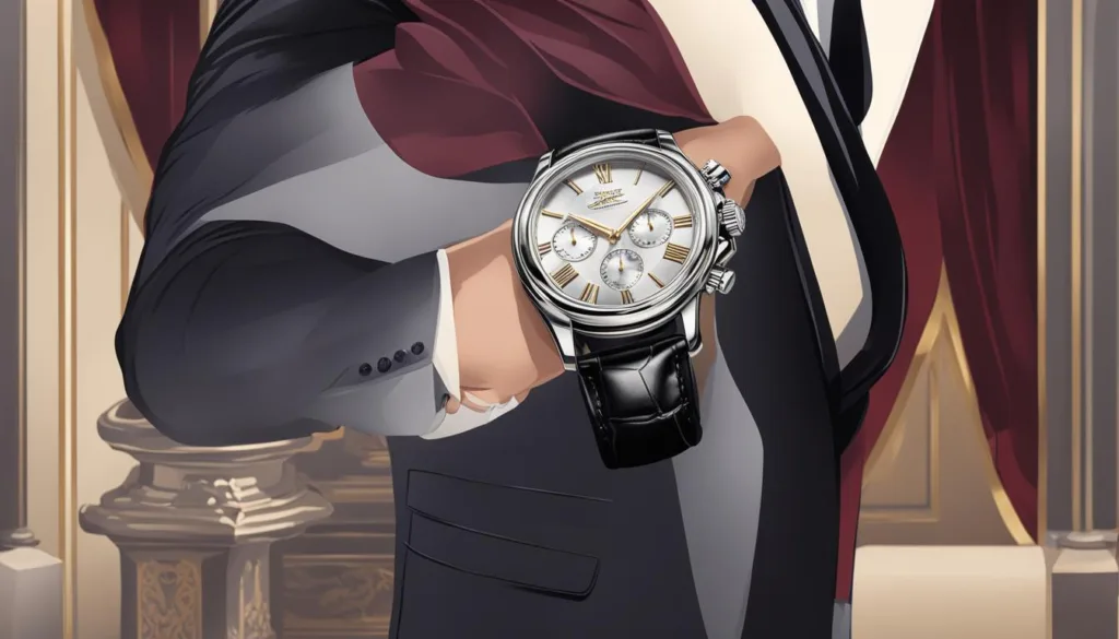 pairing wristwatches with velvet tuxedos