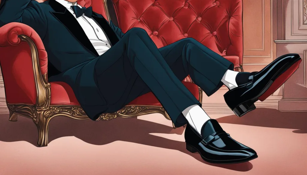 velvet tuxedo loafers in men's fashion