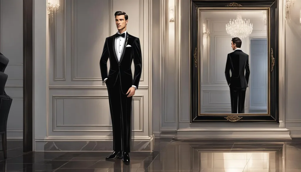 velvet tuxedo with bow tie combinations