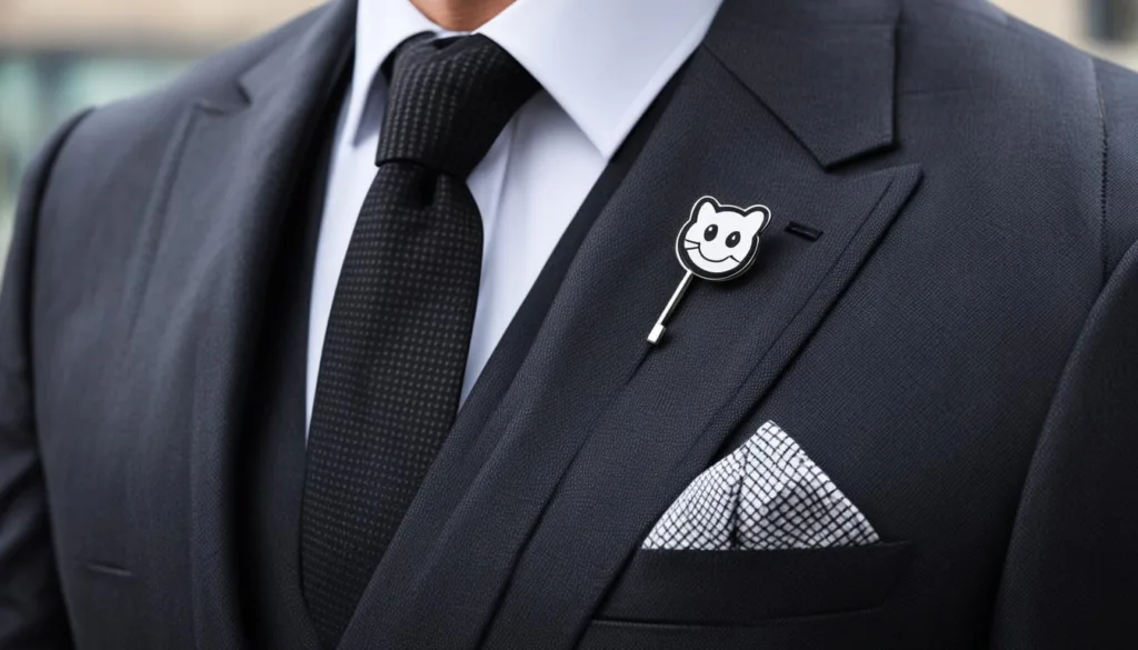 Business Appropriate Lapel Pins for Windowpane Suits