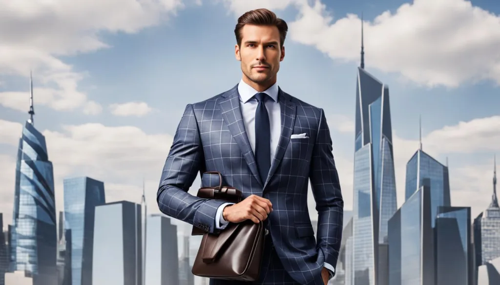 Dressing efficiently with windowpane suits for trips