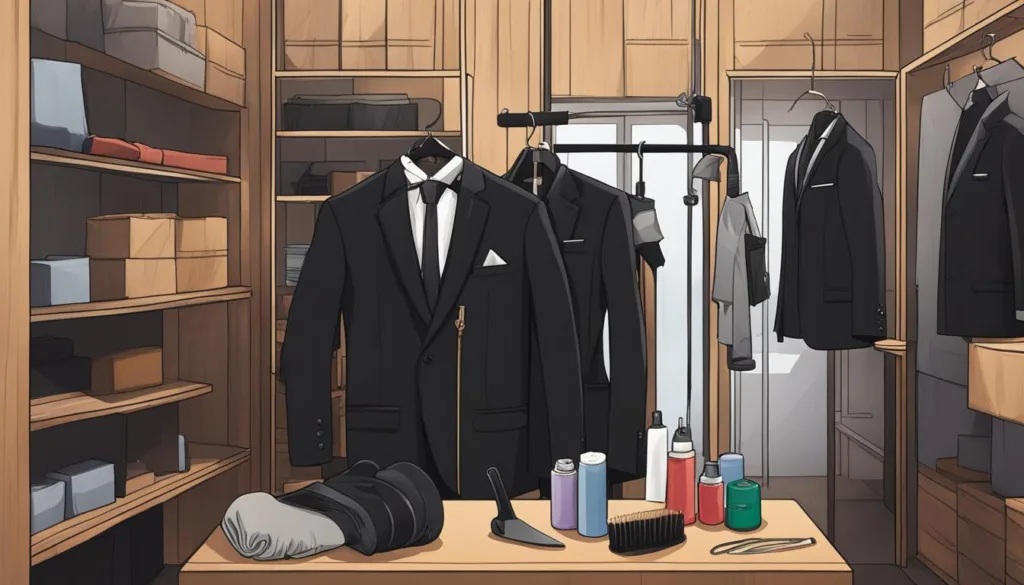 Maintaining the elegance of black peak lapel suits