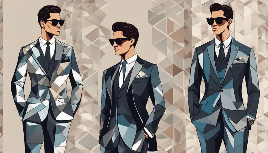Modern trends in peak lapel suit patterns