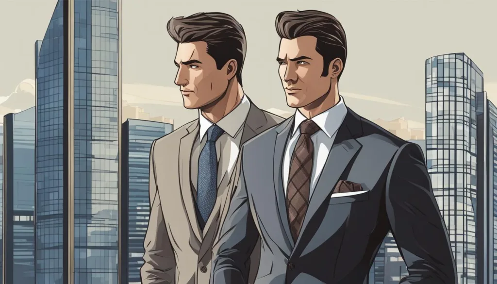 Modern windowpane suit trends for interviews