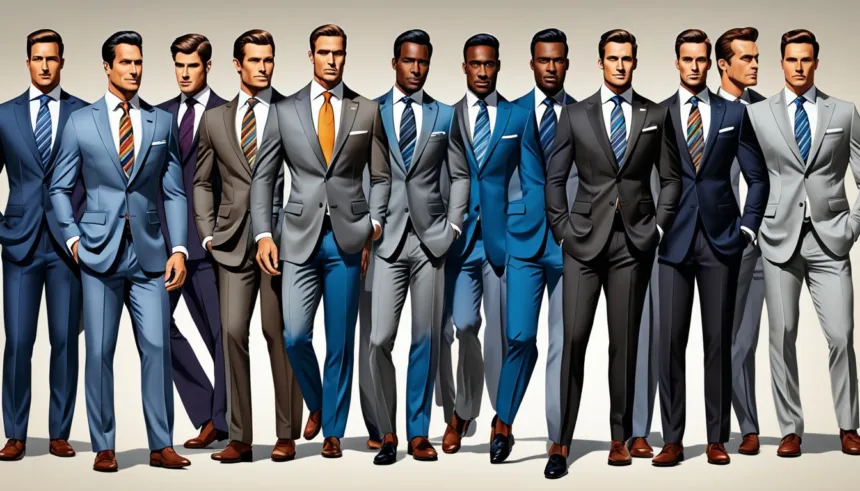 Peak lapel suit color trends