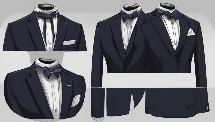 Peak lapel suit cufflinks selections