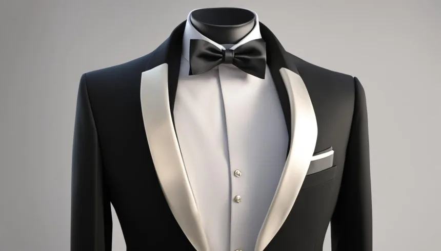 Peak lapel suit for formal events