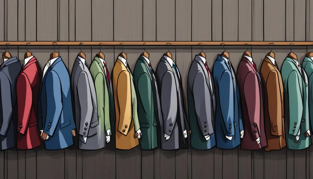 Selecting peak lapel suits for corporate functions
