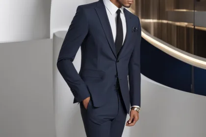 Slim fit peak lapel suits