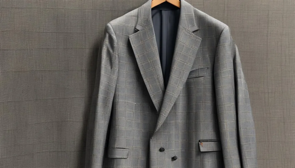 Sophisticated Windowpane Suit Pattern