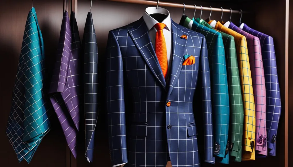 Stylish pocket square choices for windowpane suits