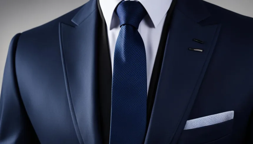 Ties for peak lapel suits