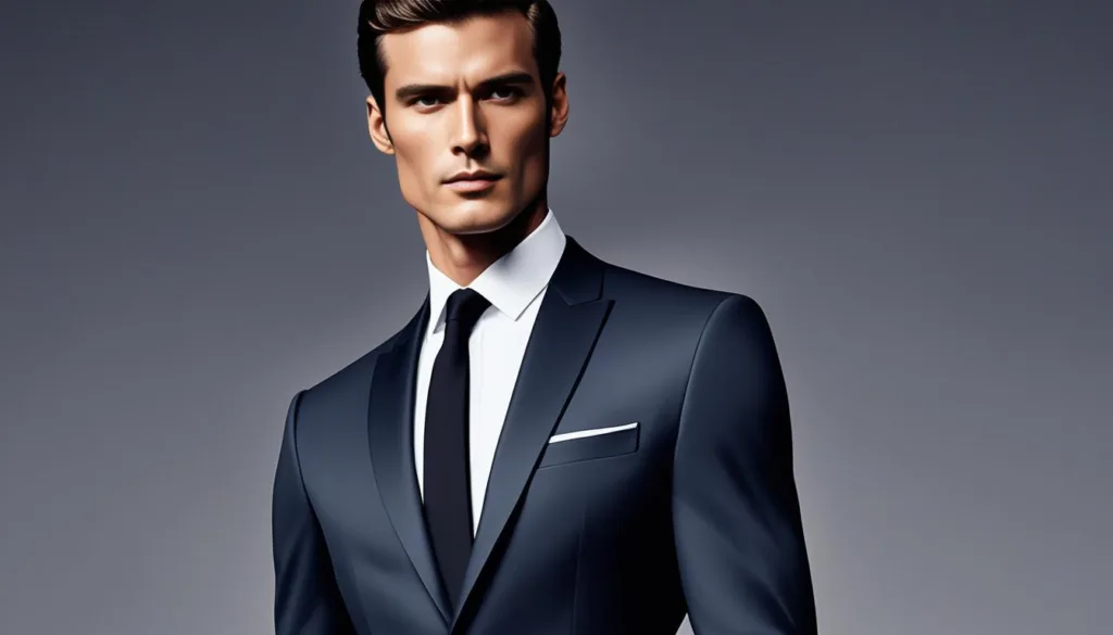 Valentino's Simplistic Peak Lapel Suit Fashion
