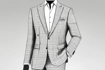 Windowpane check suit style guides