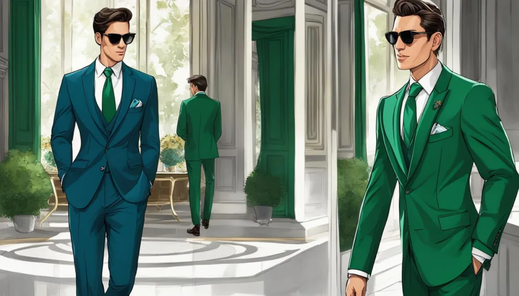 trendy peak lapel suit color trends